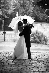 Hochzeitsfotos Regen