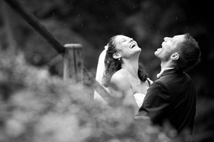 Hochzeitsfotos Regen
